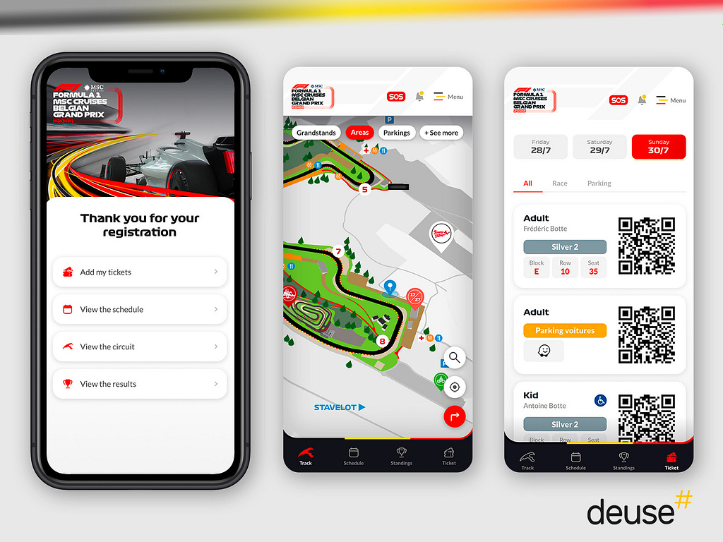 Design de l'application Spa GP